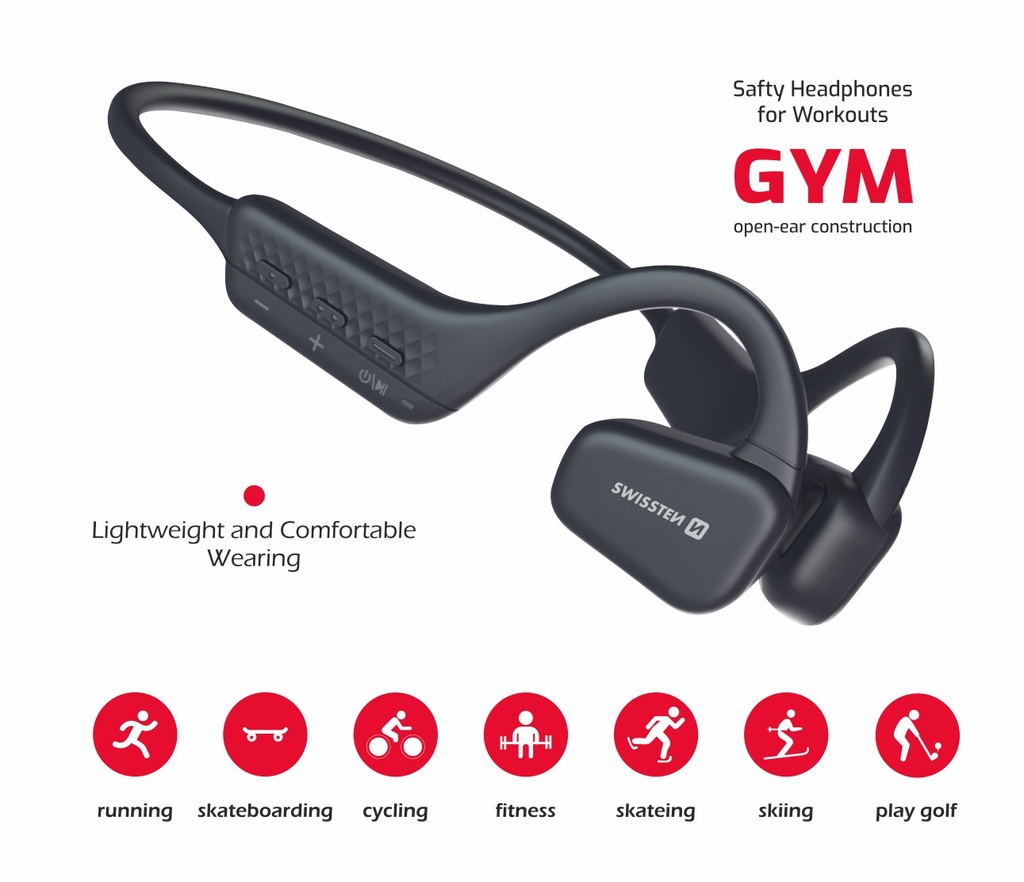 Swissten Gym Conduction Earphones - 51107090